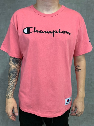 Camiseta Champion Script Logo Branco - Compre Agora